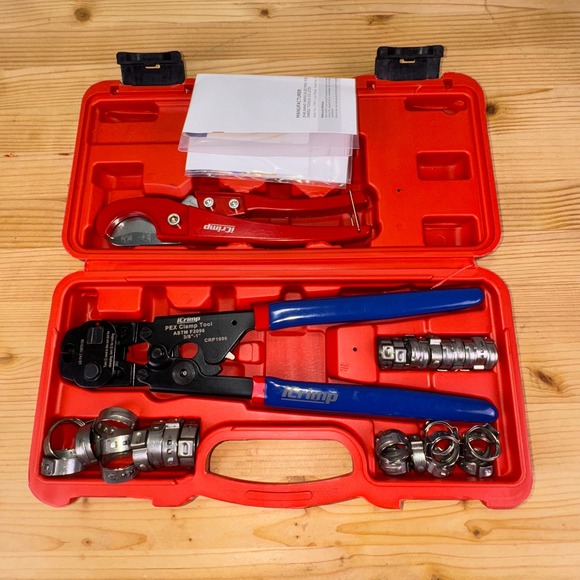 iCrimp PEX Clamp Cinch Removal Tool Kit CRP1096 with Cutter & Clamps - Picture 1 of 6
